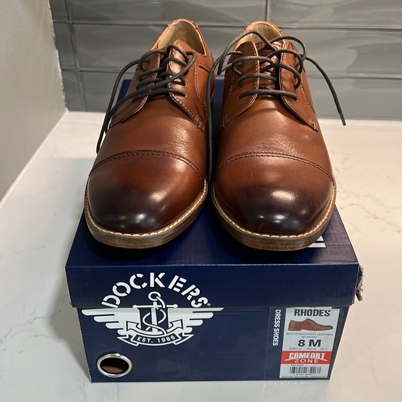 Dockers Mens dress shoes brown Size 8 - Picture 1 of 5
